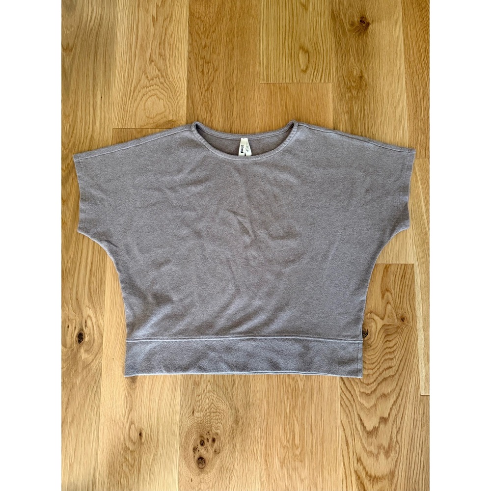 Pact Sz MD Deep Taupe Airplane Dolman Short Sleeve Top